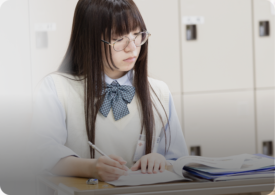 資格勉強をしている様子